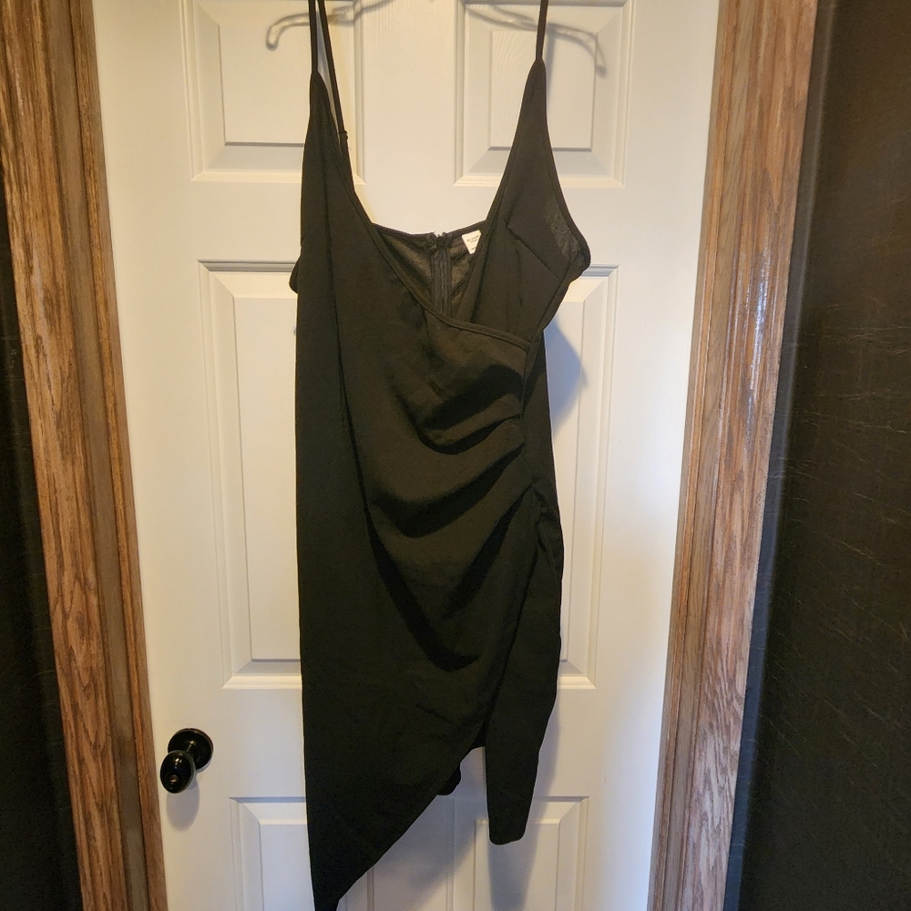 Plus Size Spaghetti Strap Dress With Split Hem In… - image 1